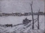 Angelo Del Bon, Inverno nella periferia milanese