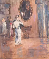 Cosimo Privato, Ballo, oil on canvas