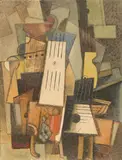 Composizione cubo-futurista by Roberto Marcello Iras Baldessari, 1917, oil on cardboard, offered Dec 2022