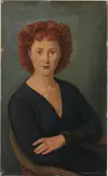 Gianfilippo Usellini, Ritratto di donna (Loredana), oil on panel
