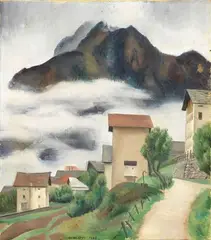 Nuvole in montagna by Ubaldo Oppi, 1926, oil on canvas, offered Dec 2022