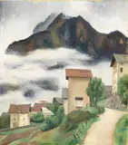 Ubaldo Oppi, Nuvole in montagna