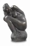 Emilio Greco, Figura accoccolata, 1973, scultura in bronze
