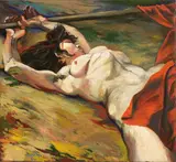 Eroina (L'eroina garibaldina - Partigiana assassinata) by Renato Guttuso, 1954, oil on canvas, offered Dec 2022