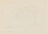 Giorgio Morandi, Paesaggio, 1961, pencil on paper