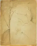 Amedeo Modigliani, Portrait de femme au pendentif (Portrait de femme au chignon)