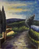 Paesaggio by Ottone Rosai, 1939, oil on canvas, offered Dec 2022