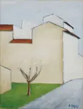 Paesaggio by Ottone Rosai, 1955, oil on canvas, offered Dec 2022