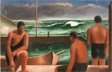 Carlo Carrà, Nuotatori, 1929, oil on canvas