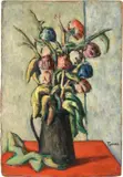 Fiorenzo Tomea, Vaso di fiori, oil on cardboard