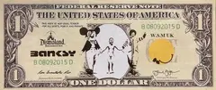 Banksy, Dismal Dollar Canvas, 2015, stampa on canvas