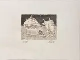 Salvo, Senza titolo, etching