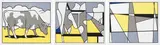 Roy Lichtenstein, Cow Going Abstract, 1982, screenprint a colori