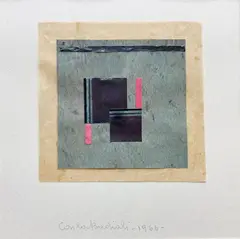 Carla Badiali, Senza titolo, 1966, collage on paper