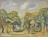 Francesco De Rocchi, La chiesetta di Casargo, 1942, oil on tavoletta