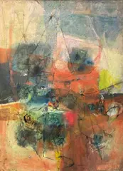 Vincenzo Cecchini, Senza titolo, 1960, oil on canvas