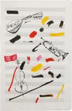 Giuseppe Chiari, Senza titolo, 1987, screenprint a colori