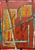 Senza titolo by Alireza Bahrani, 1992, acrylic and collage on canvas, offered Dec 2022