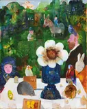 Senza titolo by Antonio Possenti, oil on panel, offered Dec 2022