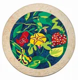 Ugo Nespolo, Il giardino segreto, acrylic on legno ritagliato