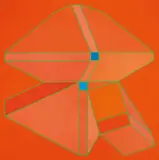 Achille Perilli, L'augurale, 2009, mixed media on canvas