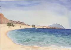 Patrick Procktor, Sharm el Sheik, 1984, watercolour on paper