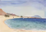 Patrick Procktor, Sharm el Sheik, 1984, watercolour on paper