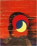 Roberto Crippa, Senza titolo, 1971, collage on panel