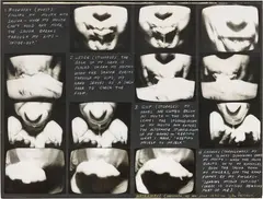 Vito Acconci, Waterways, 1971, fotografie montate on cardboard