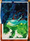 Mario Schifano, Aprile (Pesce), 1988, enamel and acrylic on canvas