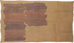 Segni orizzontali by Giorgio Griffa, 1977, acrylic on canvas, offered Dec 2022