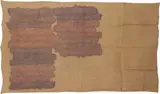 Giorgio Griffa, Segni orizzontali, 1977, acrylic on canvas