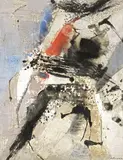Giuseppe Santomaso, Fermenti al Sud, 1960, oil and mixed media on canvas