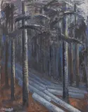 Quinto Martini, Abetaia, oil on canvas