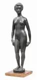 Quinto Martini, Nudo di donna con drappo, 1950, scultura in bronze