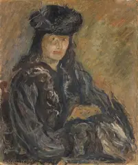 Raffaello Arcangelo Salimbeni, Ritratto di signora, 1943, oil on cardboard
