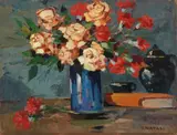 Natura morta con fiori by Renato Natali, oil on panel, offered Oct 2022