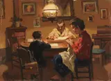 Serenità by Cafiero Filippelli, 1957, oil on panel, offered Oct 2022