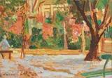 Ulvi Liegi, All'Ardenza, oil on cardboard
