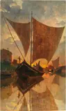 Ugo Manaresi, Tramonto sul canale