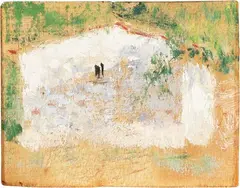 Casa by Raffaello Sorbi, oil on tavoletta, offered Oct 2022