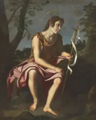 San Giovanni by Francesco Curradi, oil on canvas, offered Oct 2022