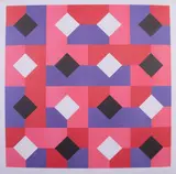 Bruno Munari, Curve di Peano, lithograph a colori