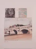 Christo, Pont Neuf, Wrapped, 2003, Cromolitografia