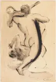 Stephen Cox, Senza titolo, 1983, ink and mixed media on paper