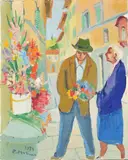 Fioraio by Rodolfo Marma, 1979, oil on canvas, offered Jul 2022