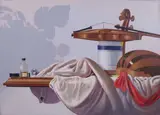 Walter Falconi, Il tempo delle armonie, oil on canvas