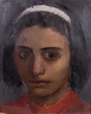 Ugo Capocchini, Ritratto di donna, oil on canvas