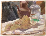 Giuseppe Fraschetti, Brocca di rame e uva
