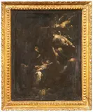 Simone Pignoni, Riposo dalla fuga in Egitto, oil on canvas